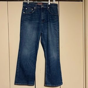 The cutest high rise crop flare Lucky jeans!